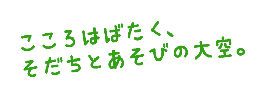 こころはばたく、まなびとあそびの大空。